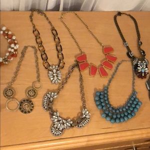 Statement necklace lot